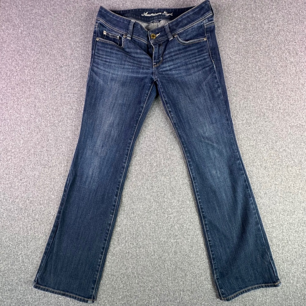 American Eagle Jeans Womens 8 Slim Boot Blue Stretch Dark Wash 2908-155-02/10/26